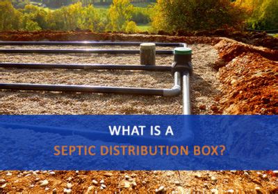 how deep is septic distribution box|septic distribution box height.